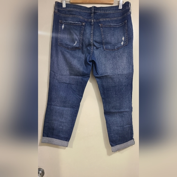 J Band Distressed Ripped Cuffed Boyfriend Jean Size 29 - Picture 2 of 2